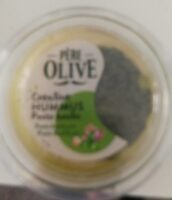 Hoummous au pesto basilic