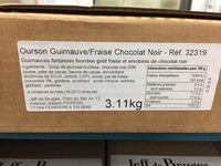 Ourson Guimauve / Fraise Chocolat Noir