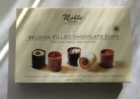 Belgian filled chocolate cups