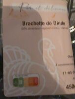 Brochette de dinde