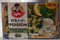 Vis gratin de poisson epinard a la creme