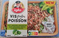 Vis gratin de poisson aux légumes verts & crumble topping
