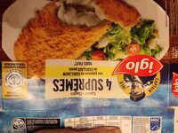 4 Suprêmes de Cabillaud panés