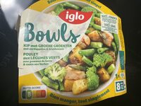 Bowls poulet aux légumes verts