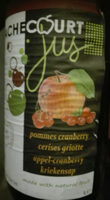 Jus pommes cranberry cerises griottes