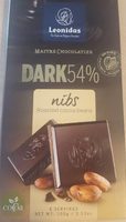 Chocolat noir 54% avec éclats de fèves