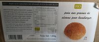 Pain aux graines de sésame pour hamburger