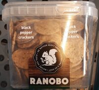 Ranobo multigranen black pepper crackers