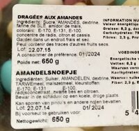 Dragees aux amandes