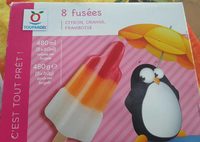 8 fusées  citron orange framboise