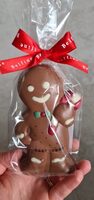 Chocolat au lait décoré et confiserie colorée