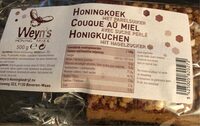 Honingkoek met parelsuiker