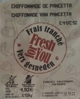 Chiffonnade de pancetta