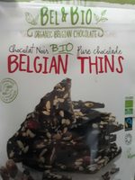 Bel &bio Thins Dark Cranberry - Hazelnut 6X120G
