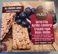 Barres Crisp Myrtilles - Canneberge