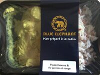 Poulet korma & riz jasmin et rouge