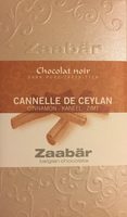 Chocolat Noir Cannelle de Ceylan