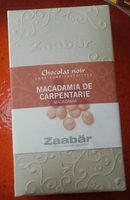 Chocolat noir Macadamia de Carpentarie