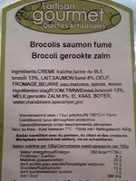 Quiche artisanale brocolis saumon fumé