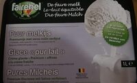 Glace pur lait à base de lait bio Fairebel