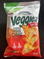 Popped veggie chips
