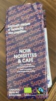 Chocolat noir, noisettes & café