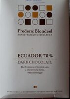 Chocolat Frédéric Blondeel Ecuador 70%