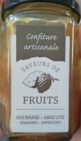 Confiture artisanale rhubarbe abricots