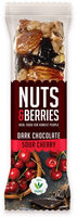 Barrita de chocolate negro y cereza