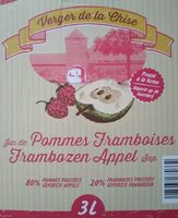 Jus de pomme framboise