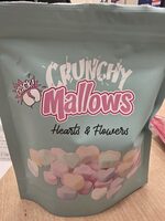 Freeze dried mallows hearts and flowers
