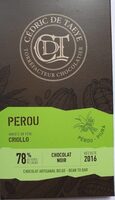 Chocolat noir 78% Pérou