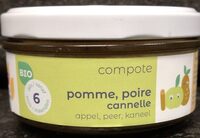 Compote pomme, poire, cannelle