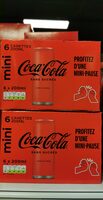 Mini Coca-Cola sans sucres