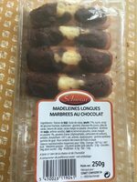 Madeleines longues marbrées au chocolat