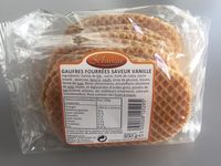 Gaufres Fourrées Saveur Vanille
