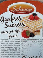 Gaufres sucrées aux œufs frais
