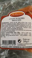 Pain burger brioché