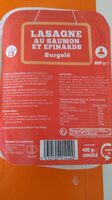Lasagne au saumon et Épinards surgelé