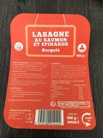 Lasagne au saumon et epinards surgelé