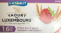 Yaourt du Luxembourg Fraise aux 6 grains
