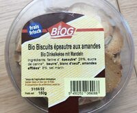 Bio biscuits epautres aux amandes