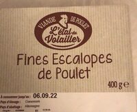 Fines escalopes de poulet
