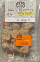 Brochettes de poulet marinées Thym citron