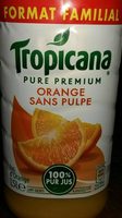 Jus orange sans pulpe