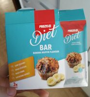 Diet bar banana muffin