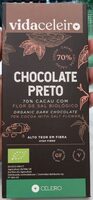 Chocolate Preto 70% Cacau com Flor de Sal Biológico