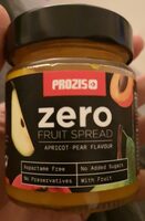 Zero fruit spread apricot pear