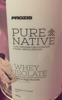 Prozis pure native whey isolate