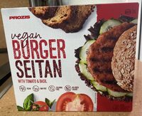 Burger Seitan with tomato & basil